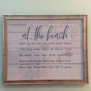 At the Beach Framed Poster